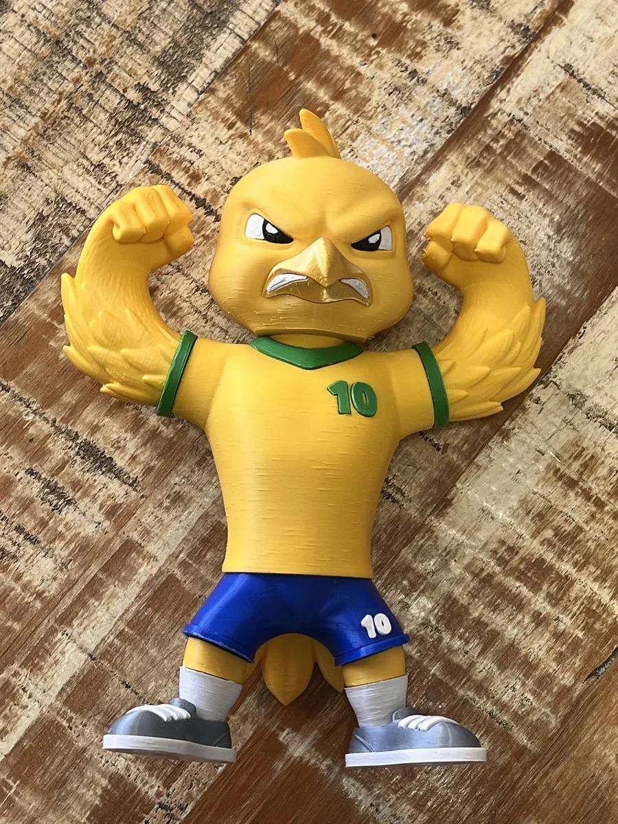 Canarinho Pistola produzido em impressão 3D personalizada