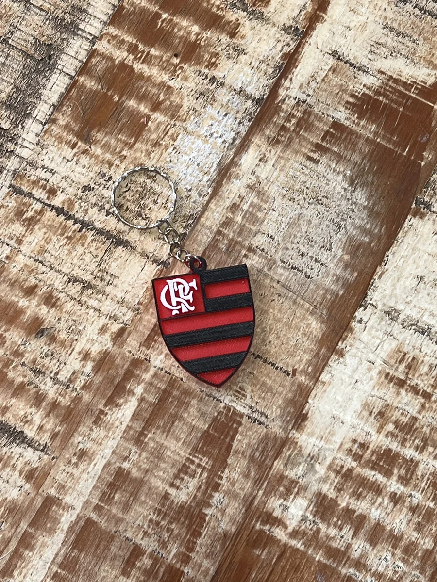 Chaveiro escudo do Flamengo produzido em impressão 3D