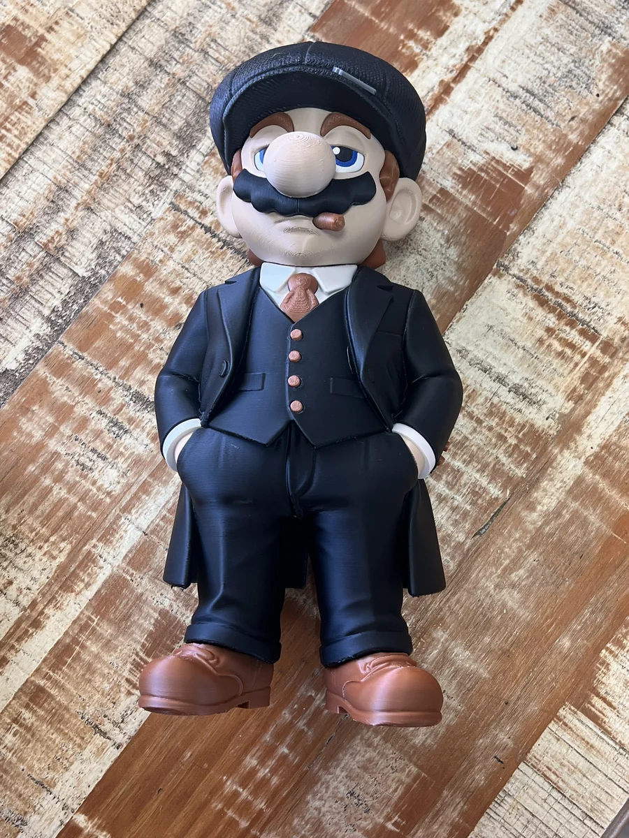 Mario Peaky Blinders produzido em impressão 3D personalizada