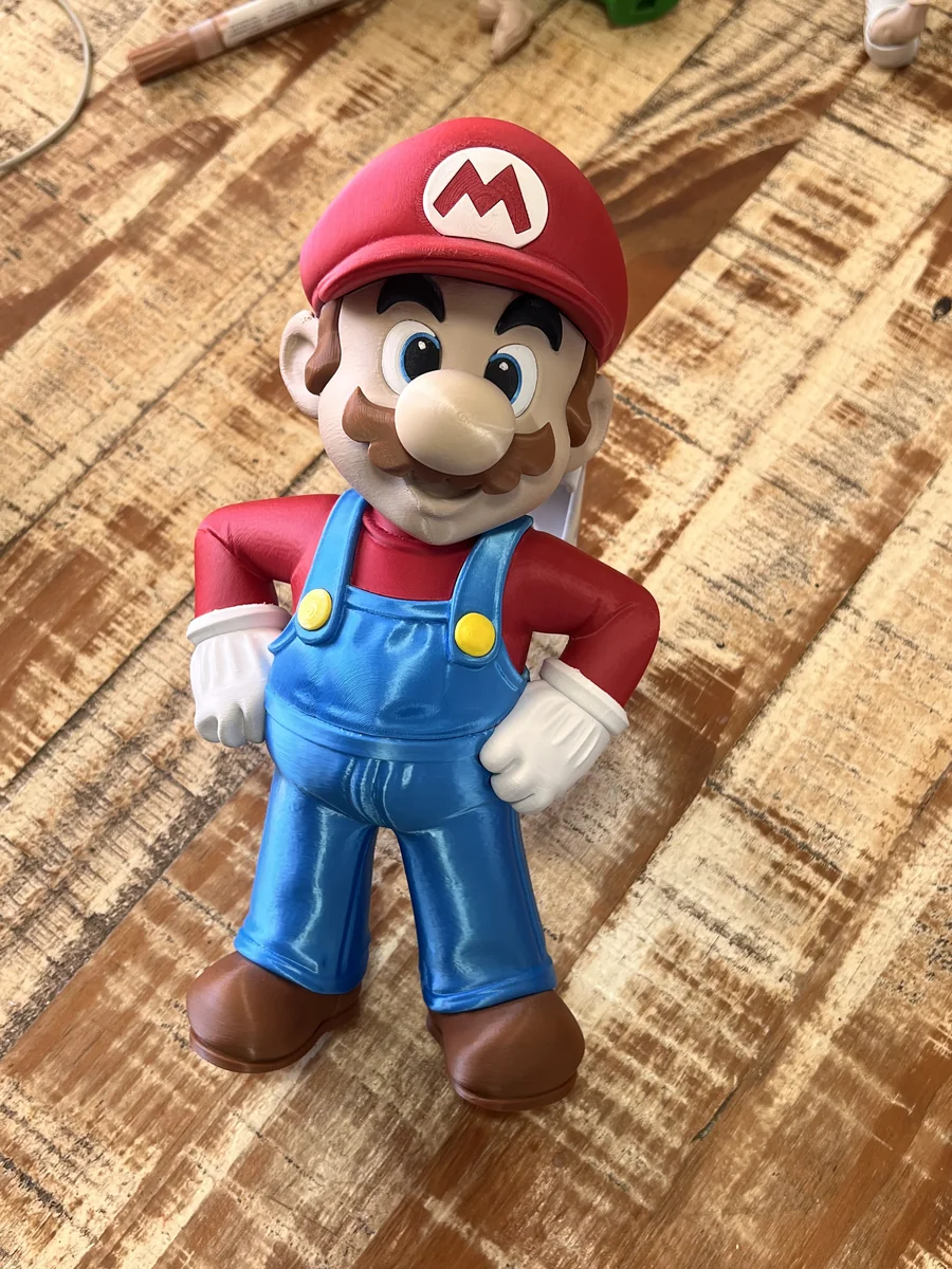 Mario Bros produzido em impressão 3D personalizada
